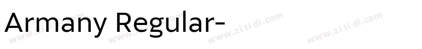 Armany Regular字体转换